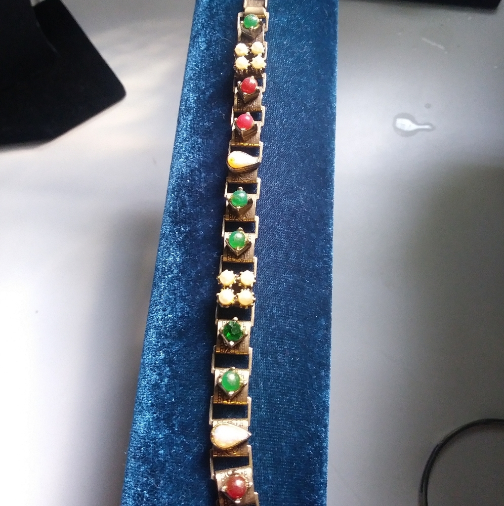 Vintage 1950s~60s "Jeweled" Bracelet